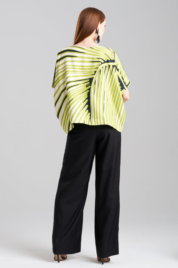 Natori Yoshinoki Cotton Silk Caftan Top Pear