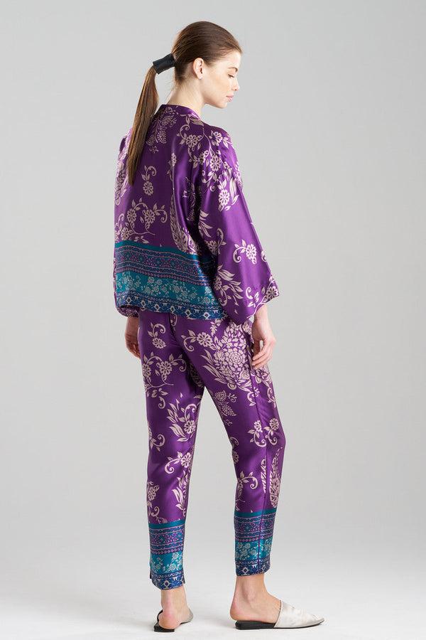Natori Ysobel Silk PJ Purple Multi