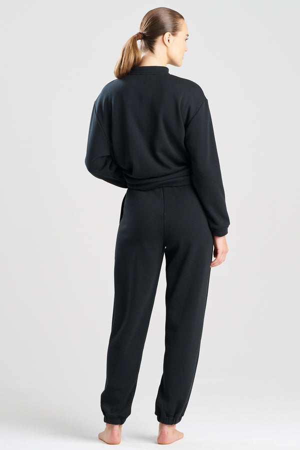 Natori Nova Cozy Brushed Knit Everywhere Joggers Black