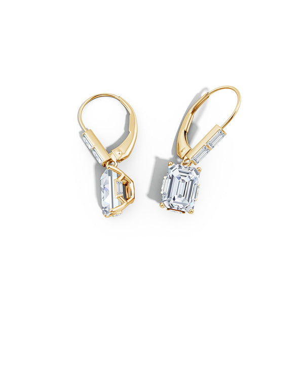 natori Orient Express Lab-Grown 14K Gold Cushion Diamond Earrings 14K Yellow Gold