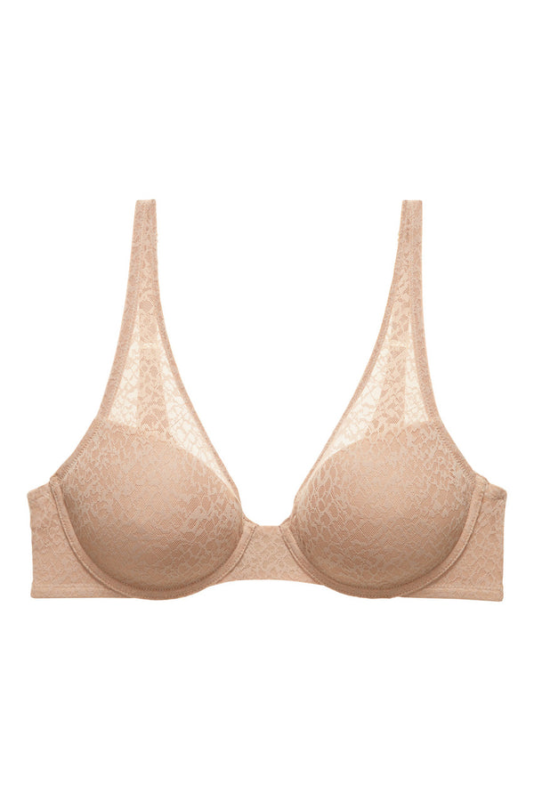 natori Pretty Smooth Full Fit Contour Underwire Bra Buff
