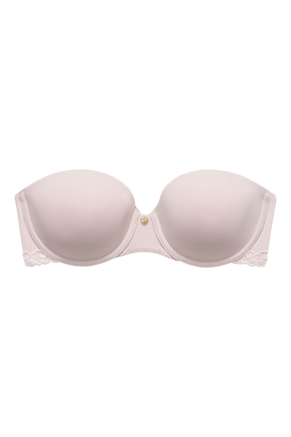 natori Pure Luxe Strapless Contour Underwire Bra Rose Beige/Pink Pearl
