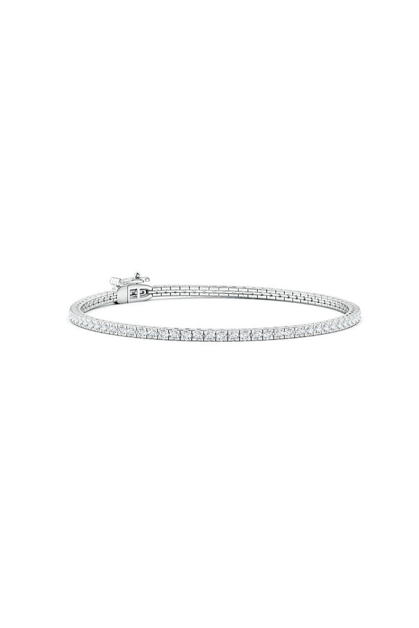 Natori Shangri-La 14K Gold And Diamond Tennis Bracelet 14K White Gold