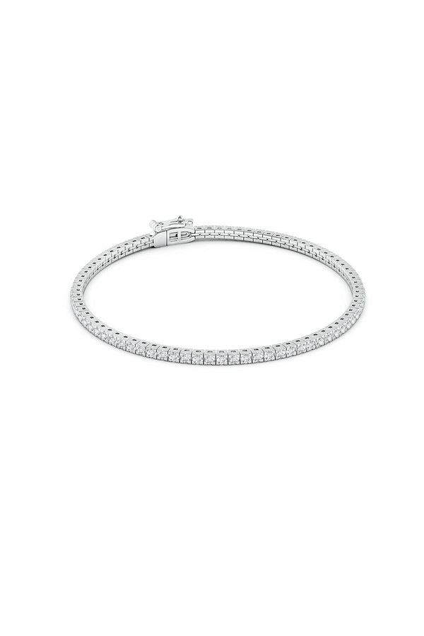 Natori Shangri-La 14K Gold And Diamond Tennis Bracelet 14K White Gold