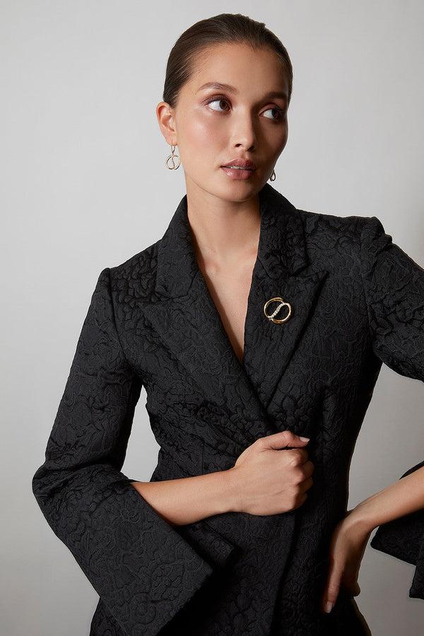 Natori Shangri-La Yin-Yang 14K Gold And Diamond Dangle Earrings 14K Yellow Gold