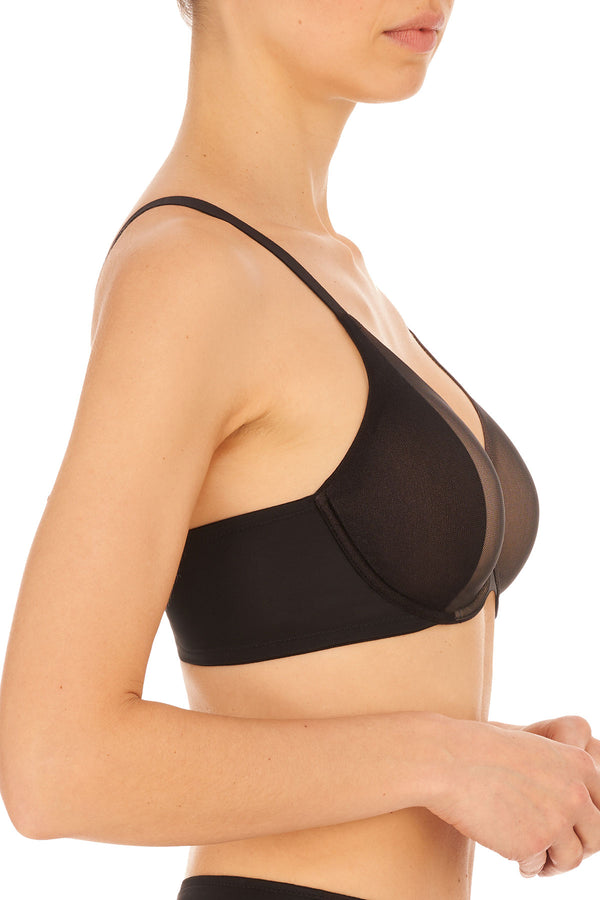 Natori Side Effect Unlined Underwire Bra Black/Café