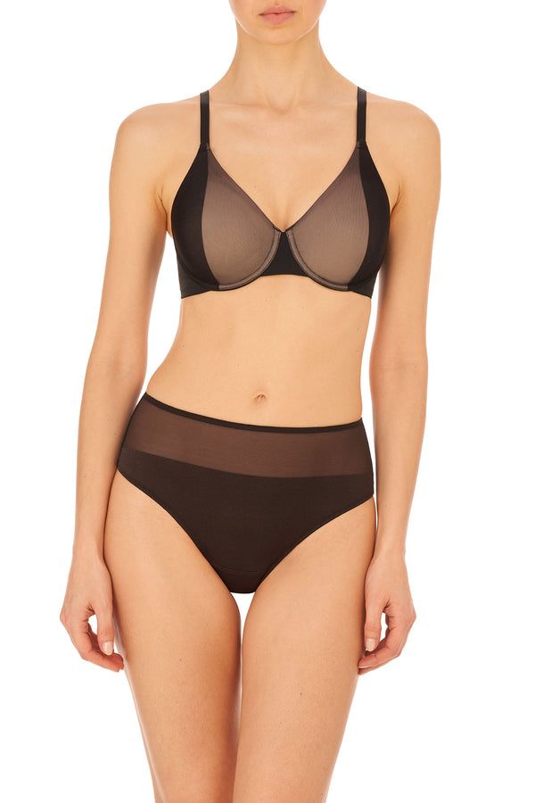 Natori Side Effect Unlined Underwire Bra Black/Café