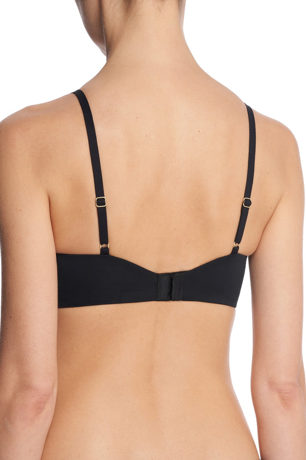 Natori Simply Lace Contour Plunge Underwire Bra Black