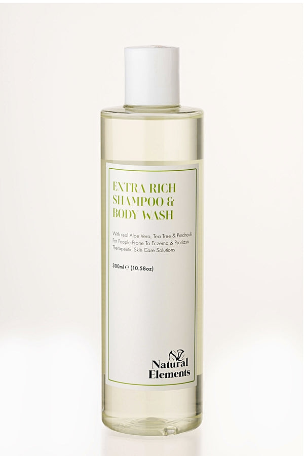 natural elements Extra Rich Shampoo & Body Wash 300ml | suitable for Eczema & Psoriasis | TS033