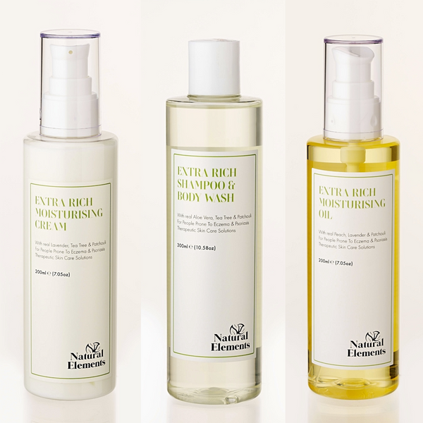 natural elements Natural Moisturising Oil Bodywash and shampoo for Dry Skin