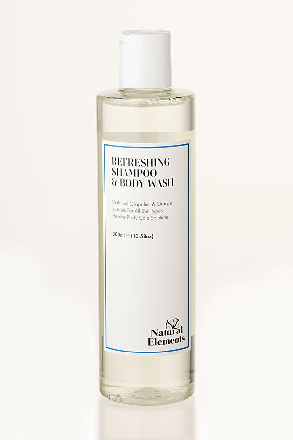 natural elements Refreshing Shampoo & Body Wash 300ml | Grapefruit & Orange | NES303