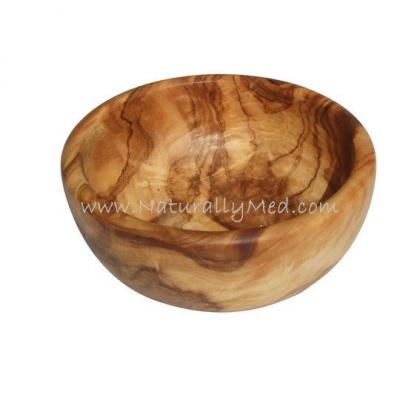 naturally med Olive Wood Bowl / Dish – Round