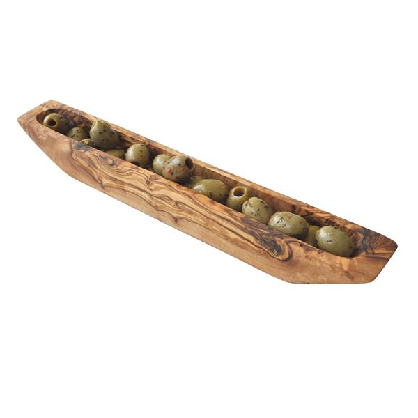 naturally med Olive Wood Contemporary Olive Dish