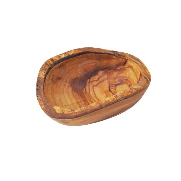 naturally med Olive Wood Dipping Bowl – Rustic
