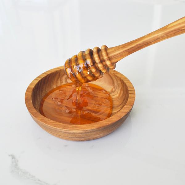 Naturally Med Olive Wood Honey Dipper