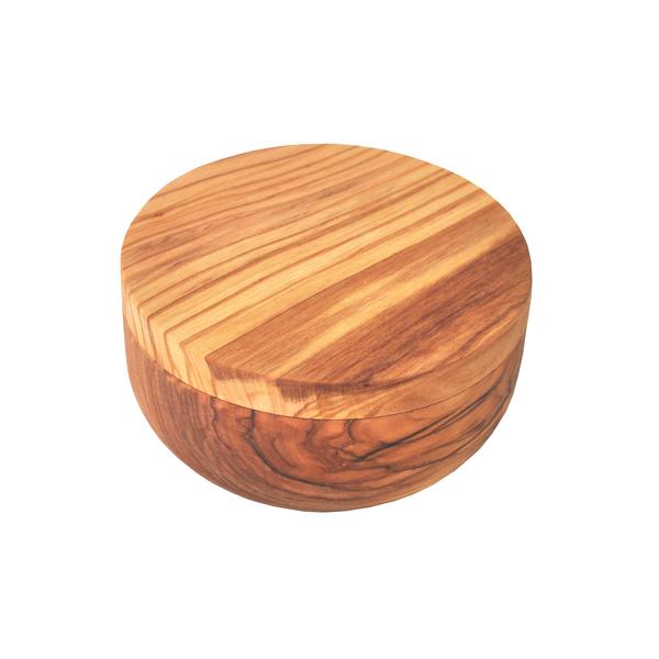 Naturally Med Olive Wood Salt And Pepper Cellar