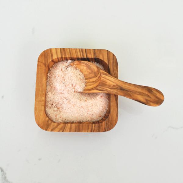 naturally med Olive Wood Salt Spoon – 3.5″