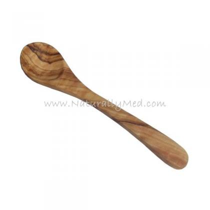 naturally med Olive Wood Sugar Spoon / Jam Spoon – 5.5″