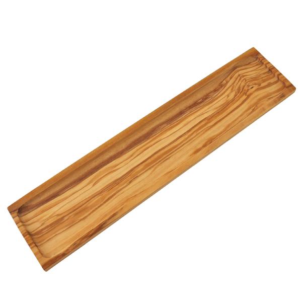 Naturally Med Olive Wood Baguette Board / Cracker Tray – 17.5″ X 4″