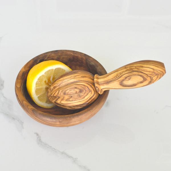 Naturally Med Olive Wood Lemon / Citrus Reamer / Juicer