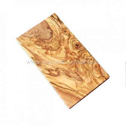 naturally med Olive Wood Rectangle Cutting Board / Serving Board – 12″ x 6″