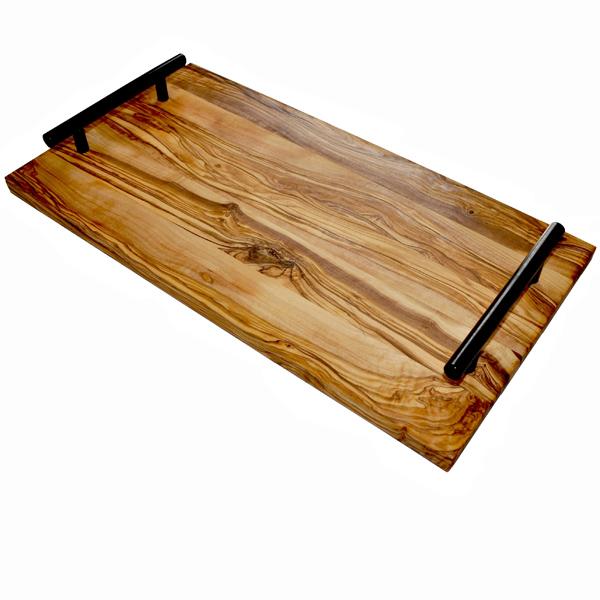 Naturally Med Olive Wood Serving Tray – Smooth Edge – 16.5″ X 8.5″