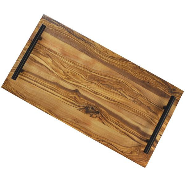 Naturally Med Olive Wood Serving Tray – Smooth Edge – 16.5″ X 8.5″