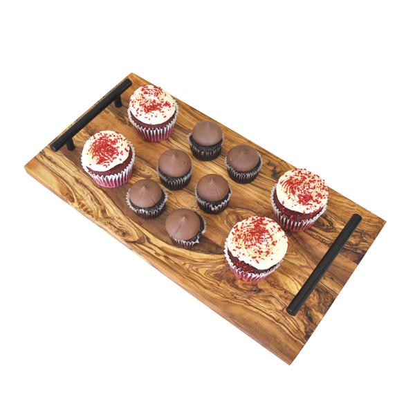 naturally med Olive Wood Serving Tray – Smooth Edge – 16.5″ x 8.5″