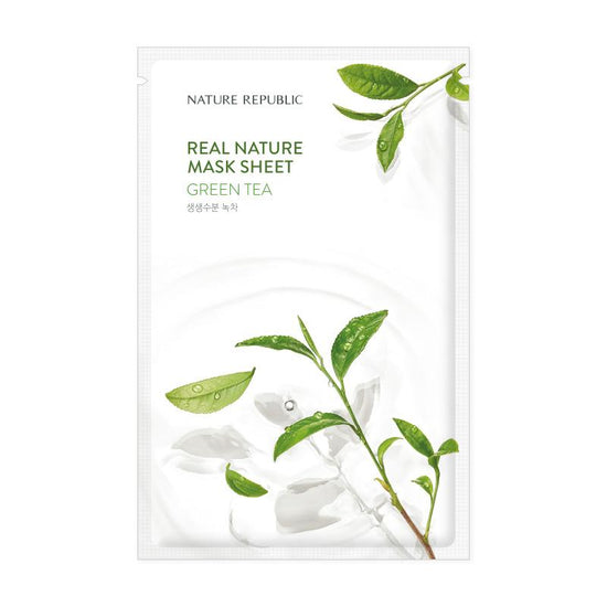 Nature Republic [10+10] Deep Hydration Mask Sheet Set (Real Nature Green Tea 10 + Good Skin Mineral 10)