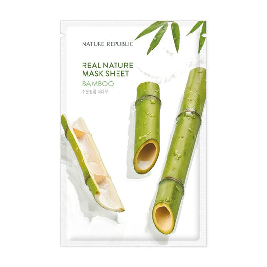 Nature Republic [10+10] Refreshing & Clear Skin Mask Sheet Set (Real Nature Bamboo 10 + Good Skin AHA 10)