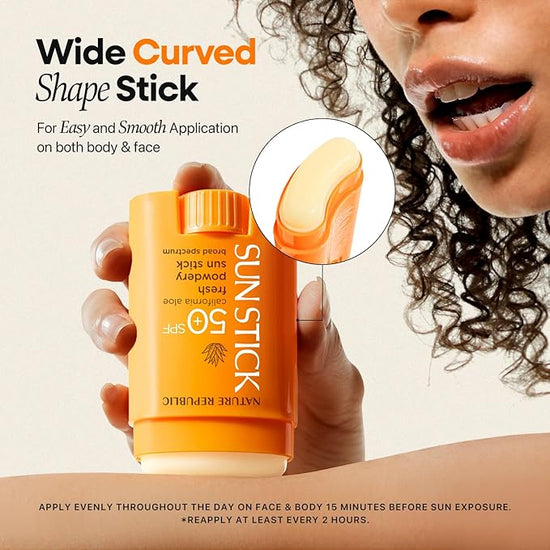 Nature Republic [2X] California Aloe Fresh Powdery Sun Stick Broad Spectrum SPF50+