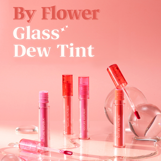 nature republic [BOGO] By Flower Glass Dew Tint (07 Pumpkin Brown + Choose Your Color)