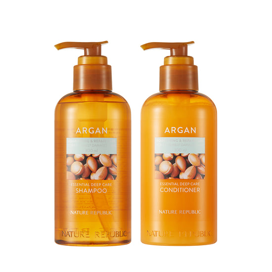 nature republic [BOGO50] Argan Essential Deep Care Duo (Shampoo & Conditioner)