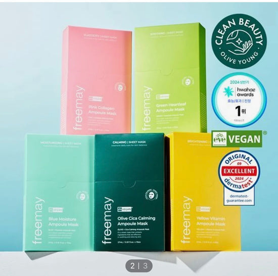 nature republic FREEMAY-[2X] Ampoule Mask Sheet (Pink Collagen + Choose Your Choice)