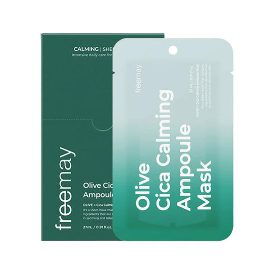 Nature Republic FREEMAY-Olive Cica Calming Ampoule Mask Sheets (10sheets)