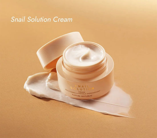 Nature Republic [IMPROVING SKIN COMPLEXION & ELASTICITY] SNAIL SOLUTION ESSENTIAL CREAM (NEW)