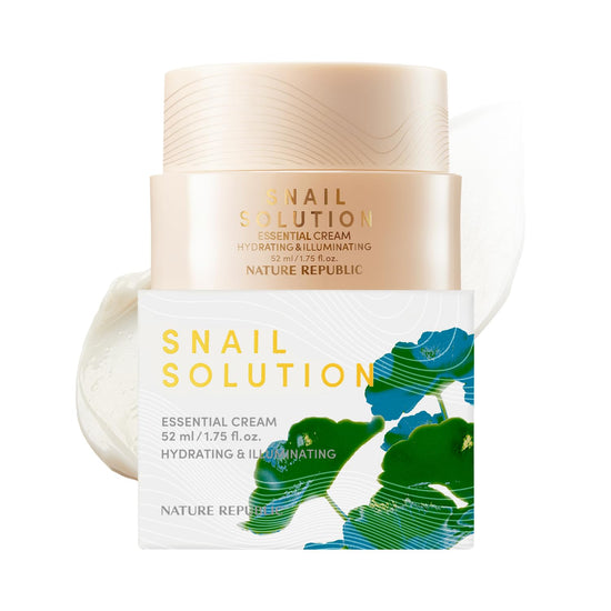 Nature Republic [IMPROVING SKIN COMPLEXION & ELASTICITY] SNAIL SOLUTION ESSENTIAL CREAM (NEW)