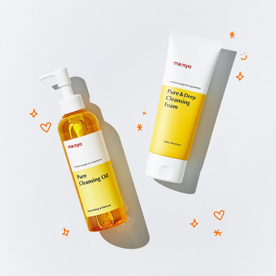 Nature Republic [MA:NYO] PURE CLEANSING DUO - CLEANSING OIL 200ml + CLEANSING FOAM 200ml