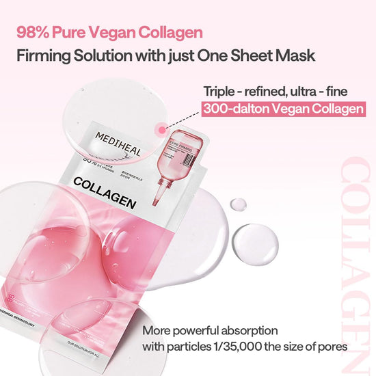 Nature Republic [MEDIHEAL] Collagen Essential Mask - Core Firming 10pcs