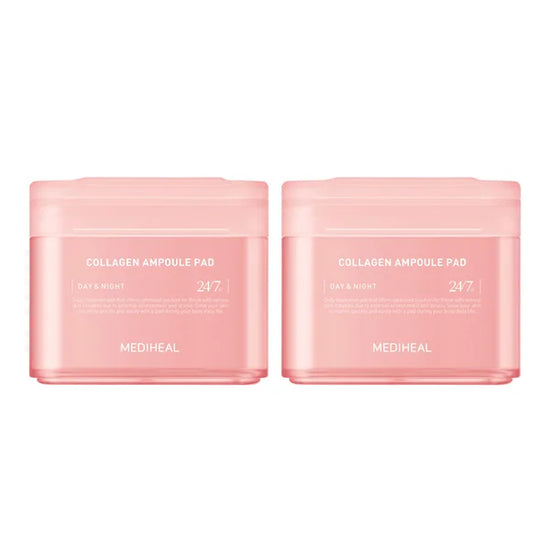 nature republic [MEDIHEAL] TONER PAD DUO - COLLAGEN AMPOULE PAD + COLLAGEN AMPOULE PAD