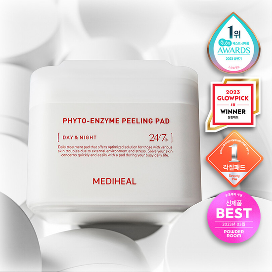 Nature Republic [MEDIHEAL] TONER PAD DUO - MADECASSOSIDE BLEMISH PAD + PHYTO ENZYME PEELING PAD