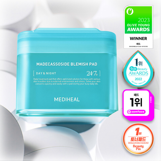 Nature Republic [MEDIHEAL] TONER PAD DUO - MADECASSOSIDE BLEMISH PAD + RETINOL COLLAGEN LIFTING PAD
