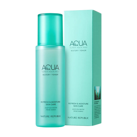 Nature Republic Super Aqua Max Watery Toner (NEW) & Emulsion Set