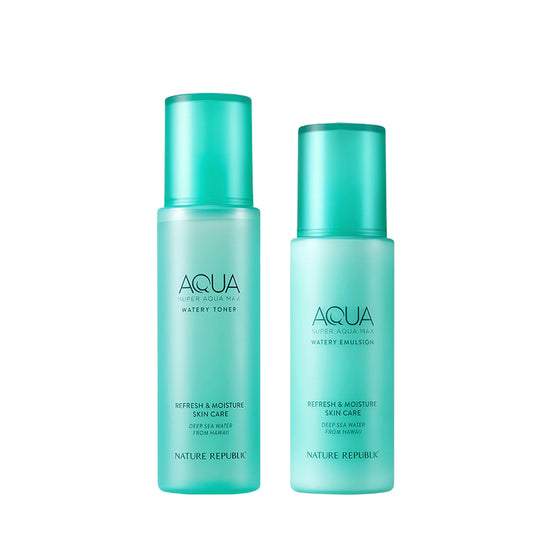 nature republic Super Aqua Max Watery Toner (NEW) & Emulsion Set