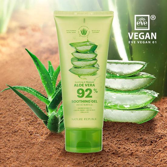 Nature Republic [VEGAN BEAUTY] [4X] Mild & Moisture Aloe Vera Watery Gel (Tube)