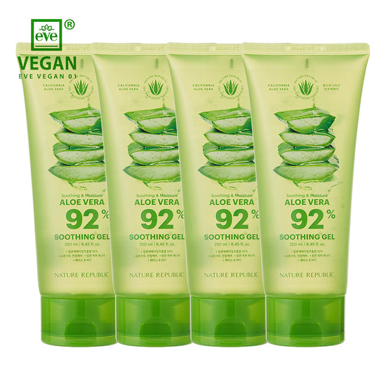 nature republic [VEGAN BEAUTY] [4X] Mild & Moisture Aloe Vera Watery Gel (Tube)