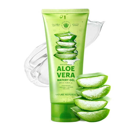 Nature Republic [VEGAN BEAUTY] Mild & Moisture ALOE VERA 3 Pcs Set