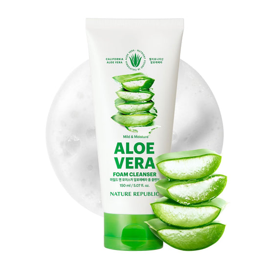 Nature Republic [VEGAN BEAUTY] Mild & Moisture ALOE VERA 3 Pcs Set