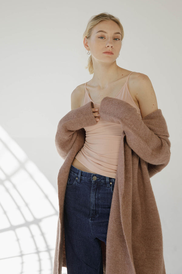 Natyoural Alpaca And Wool Cabanne With Hood | Sustainable Knitwear | Natyoural