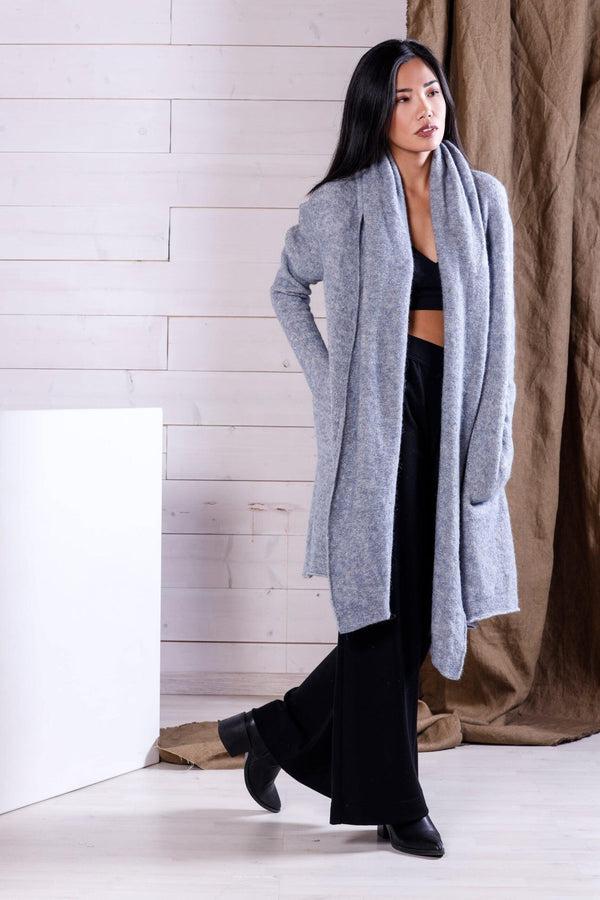 Natyoural Alpaca And Wool Cabanne With Hood | Sustainable Knitwear | Natyoural